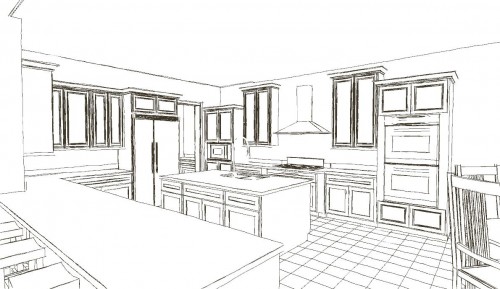 Kitchen Layout Line Drawing - 042514 - PAN       